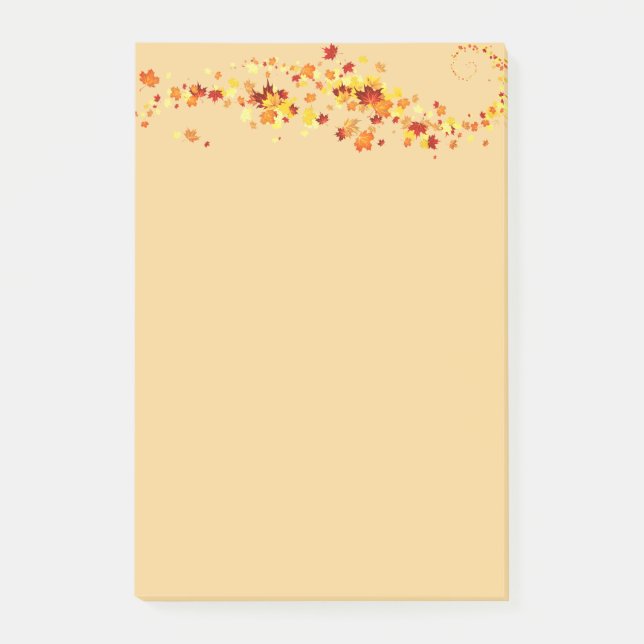 Herbstpostnotizen Post-it Klebezettel (Vorderseite)