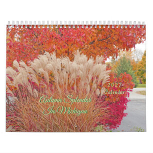 "HERBSTPRACHT" 12-MONATS-KALENDER 2027 KALENDER