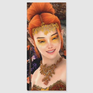 Herbstprinzessin Magnetkarte