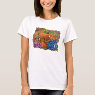 Herbstpumpen auf Karierten Herbstplätzen von Fall T-Shirt