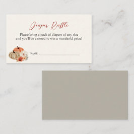 Herbstpumpen Blume Windelwölfe Begleitkarte