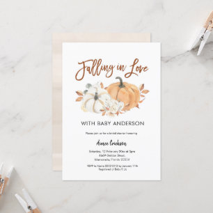 Herbstpumpen Fallend in Liebe Kinderdusche Einladu Einladung