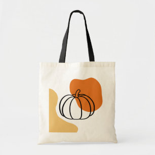 Herbstpumpen mit orangefarbenem Block und Abstrakt Tragetasche