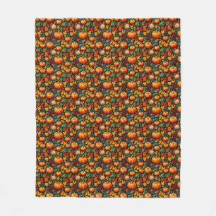 Herbstpumpen und Berries Fleecedecke