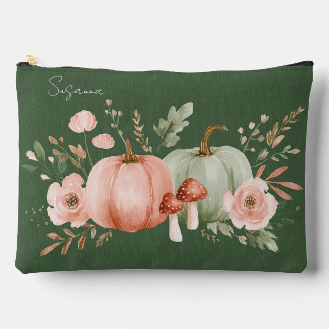 Herbstpumpen und Blume Zubehörtasche (Vorderseite)