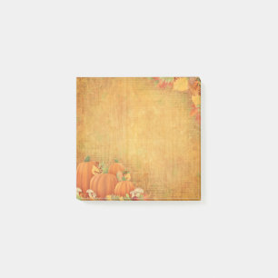 Herbstpumpen und Foliage Illustration Post-it Klebezettel
