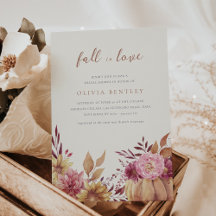 Herbstpumpen und Wildblumen Herbst Brautparty