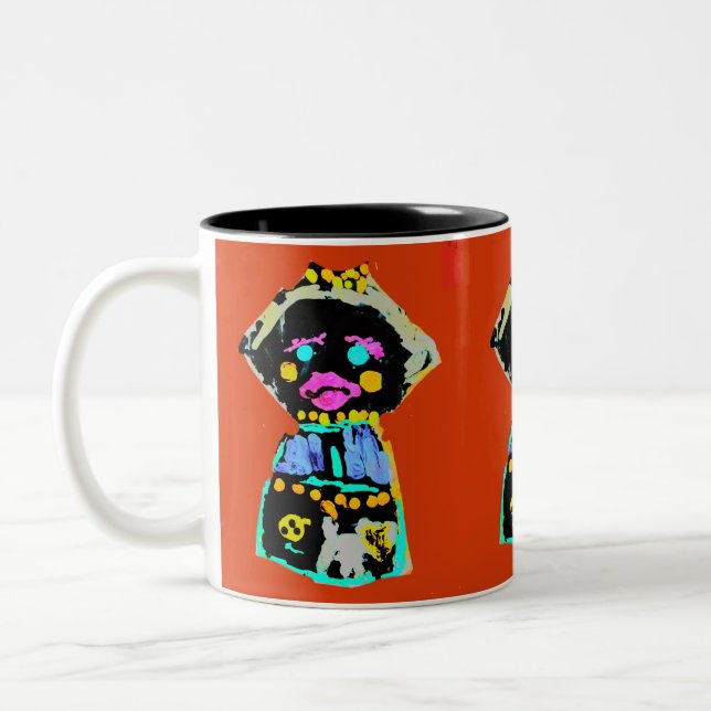 Herbstpuppe Zweifarbige Tasse (Links)