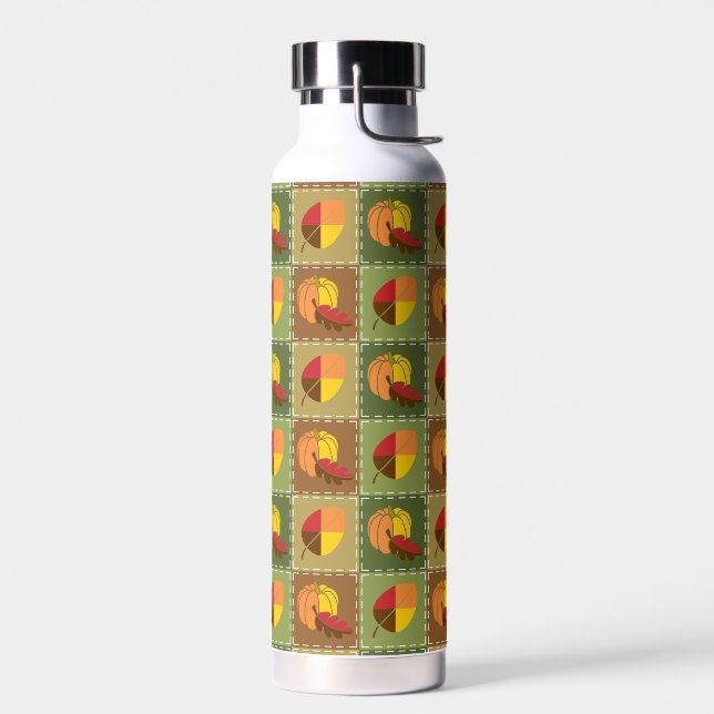 Herbstquilt Trinkflasche (Links)