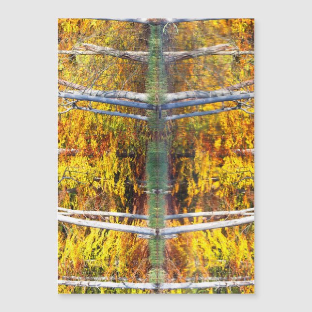 Herbstreflektion Magnetkarte (Vorderseite)