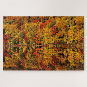 Herbstreflexion am Russell Pond New Hampshire Puzzle