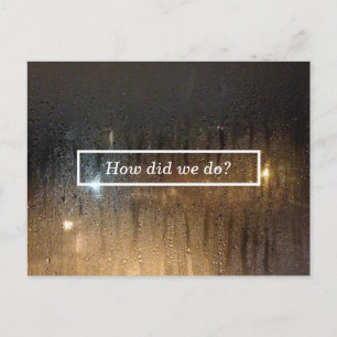 Herbstregenkommentar Postkarte