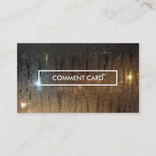 Herbstregenkommentar Visitenkarte