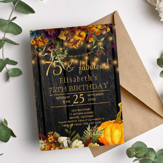 Herbstrostige Blume rustikaler Chic 75 sagenhafte Einladung