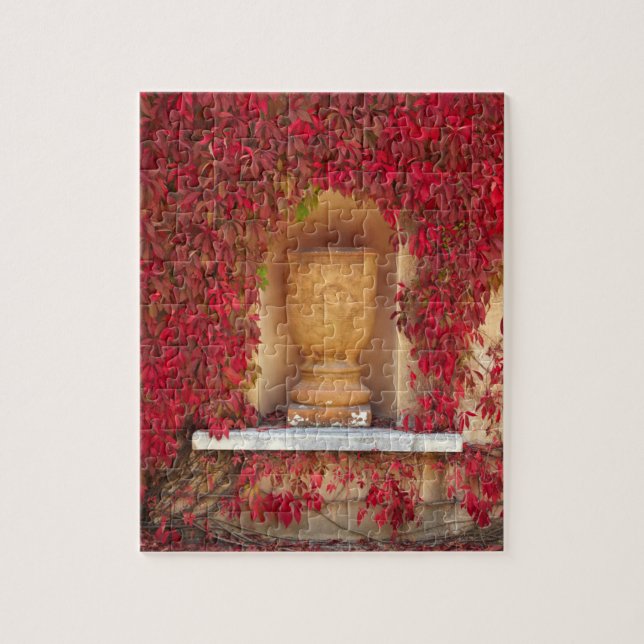 Herbstrotes Laub, Neuseeland Puzzle (Vertikal)