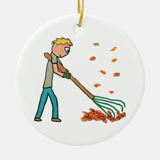 Herbstrückgänge Keramik Ornament (Vorne)