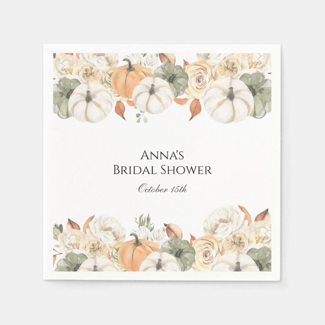 Herbstruhr Serviette (Vorderseite)