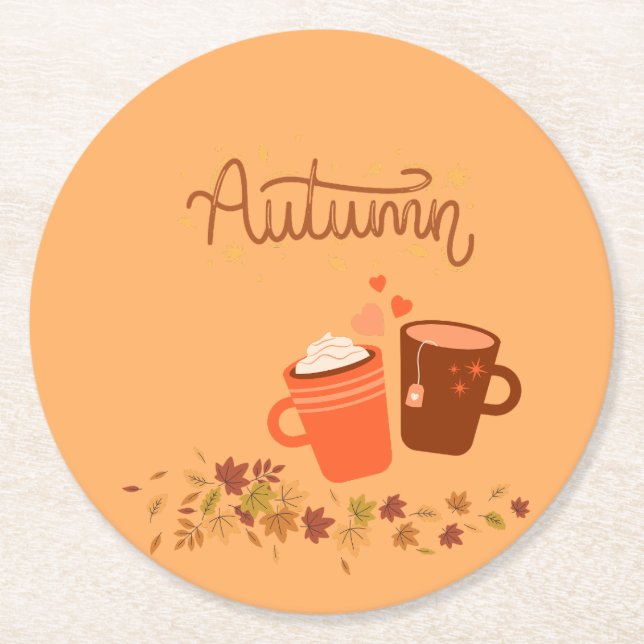 Herbstrunde Untersetzer Set (Vorderseite)