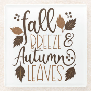 Herbstrutsche Glasuntersetzer