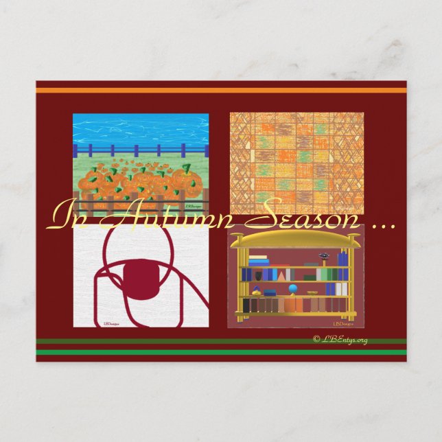 Herbstsaison 2021 Postkarte (Vorderseite)