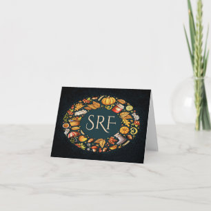 Herbstsaison-Anmerkungs-Karte