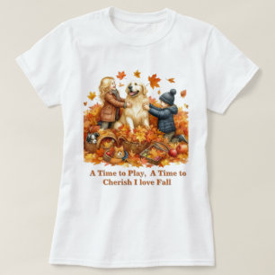 Herbstsaison Blätter Liebe Herbst T-Shirt