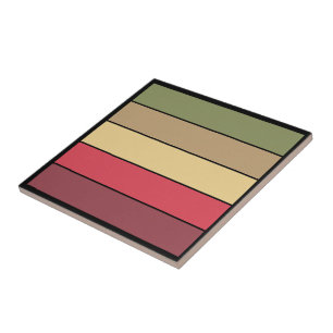 Herbstsaison Erde Tone Farben auf Aquarellpapier Fliese