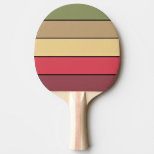 Herbstsaison Erdtöne auf Aquarellpapier Tischtennis Schläger