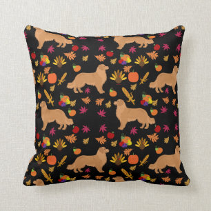 Herbstsaison Golden Retriever Pattern Kissen