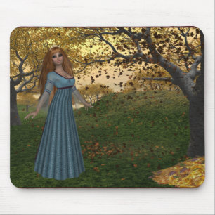 Herbstsaison-Königin - Fantasy-Mauspad Mousepad