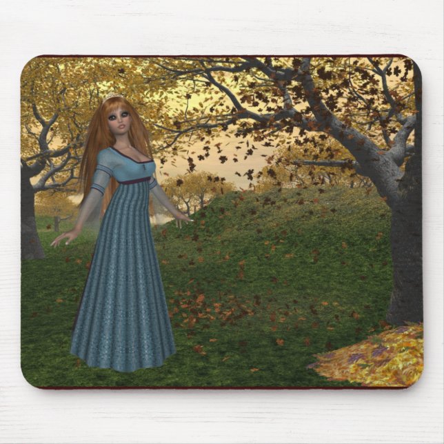 Herbstsaison-Königin - Fantasy-Mauspad Mousepad (Vorne)