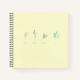 Herbstsaison Medizin Garden Pflanze Notebook Notizbuch