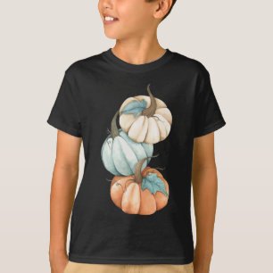 Herbstsaison - Niedlich gefärbter Pastell Pumpkin T-Shirt