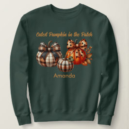 Herbstsaison Niedlicher Pumpkin in Patch Sweatshir Sweatshirt