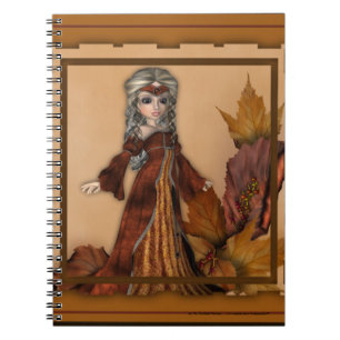 Herbstsaison Queen :: Fantasy Girl Notebook Notizblock