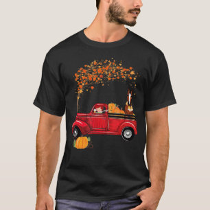 Herbstsaison Red Truck Pferd lustige Schweine Gesc T-Shirt