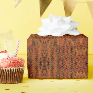 Herbstsaison Wechselnde Farben Laub Blätter Kunst Geschenkpapier