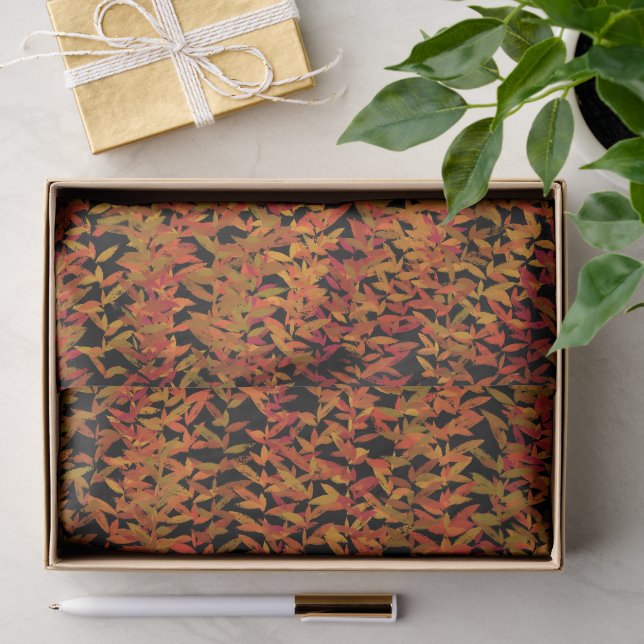 Herbstsaison Wechselnde Farben Laub Blätter Kunst Seidenpapier (Geschenk)