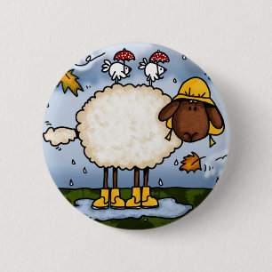 Herbstschafknopf Button
