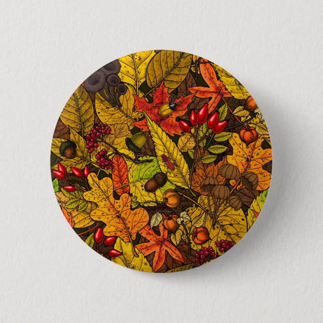 Herbstschätze Button (Vorderseite)
