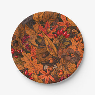 Herbstschätze Pappteller