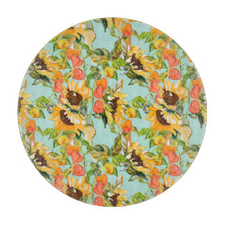 Herbstschlucker: Nahtloses Naturmuster Schneidebrett