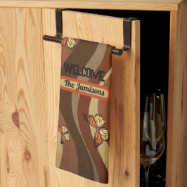 Herbstschmetterlinge Geschirrtuch