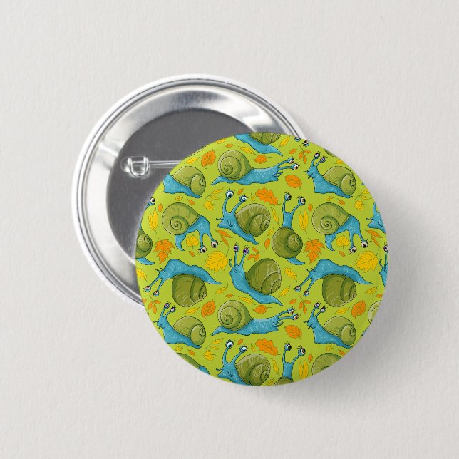 Herbstschnecken Button (Vorne & Hinten)
