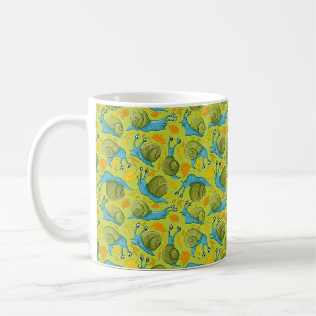 Herbstschnecken Kaffeetasse (Links)