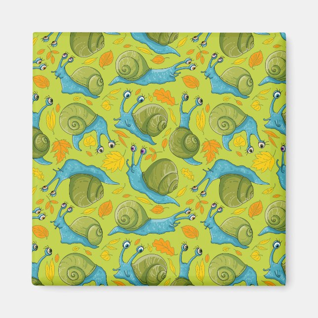 Herbstschnecken Magnet (Vorne)
