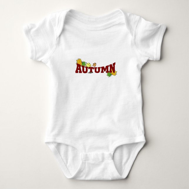 Herbstschönheit - baby strampler (Vorderseite)