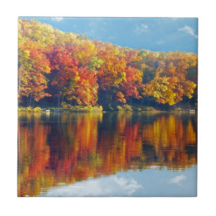 Herbstsee Fliese