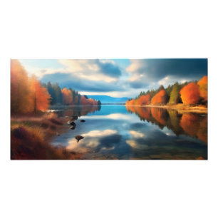 Herbstsee Fotodruck