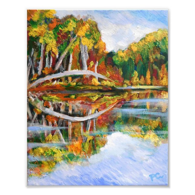 Herbstsee Fotodruck (Vorne)